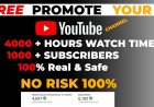 4 Ways To Get YouTube 1000 Subscribers And 4000 Watch Hours